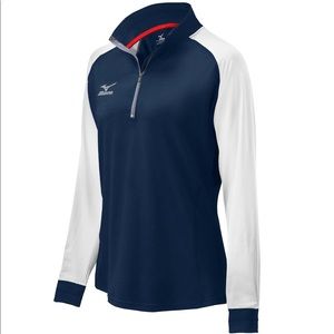 Mizuno Women’s Blue and White Quarter Zip